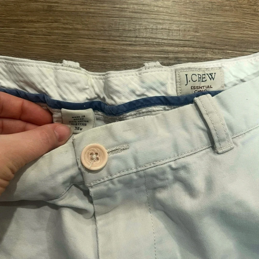 J Crew Men’s Khaki Shorts Size 36W Preppy Restaurant Server Waiter Summer Teen